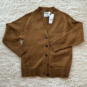 NWT MHL by Margaret Howell Wool Cardigan in Ochre size S